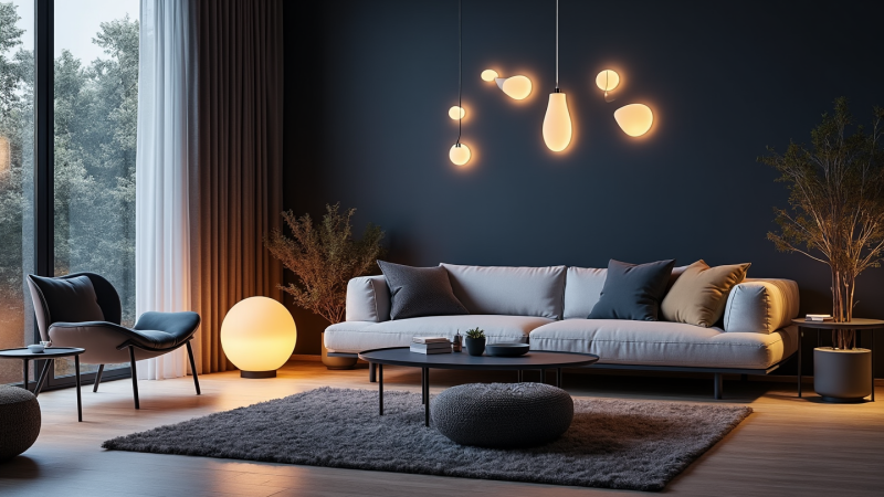 Peppen Sie Ihr Wohnzimmer Auf: Auffallende, Ausgleichende Lichter Von BUYnBLUE